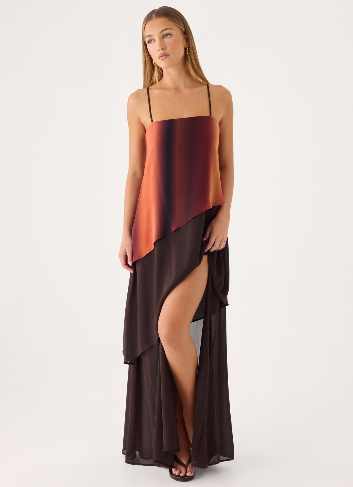 peppermayo brown dress Either Way Maxi NWT Peppermayo Brown Margaux Knit