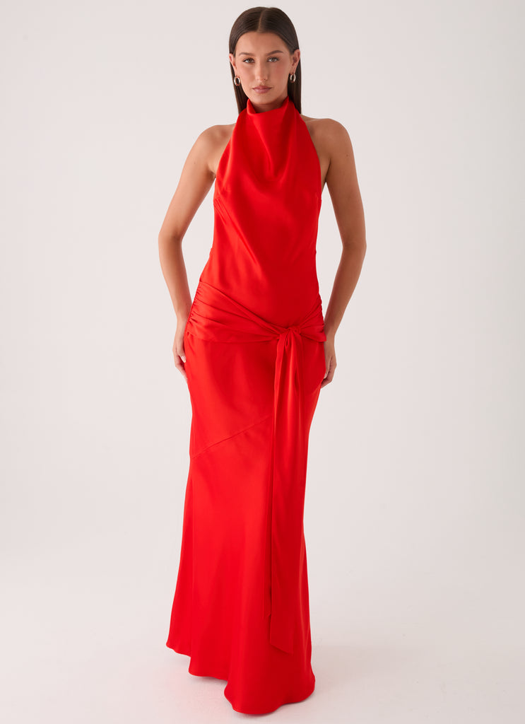 Rumina Sash Maxi Dress - Tangerine Peppermayo US Rumina Sash Maxi Dress - Tangerine Peppermayo US