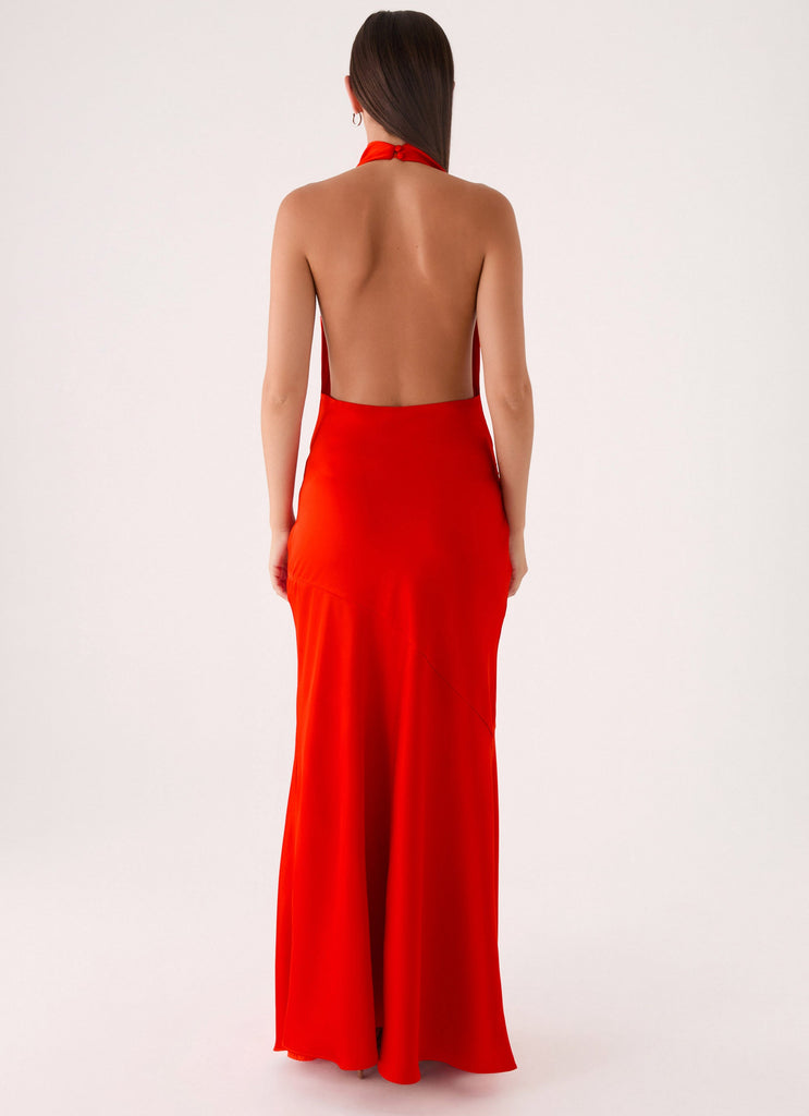 Rumina Sash Maxi Dress - Tangerine Peppermayo US Rumina Sash Maxi Dress - Tangerine Peppermayo US