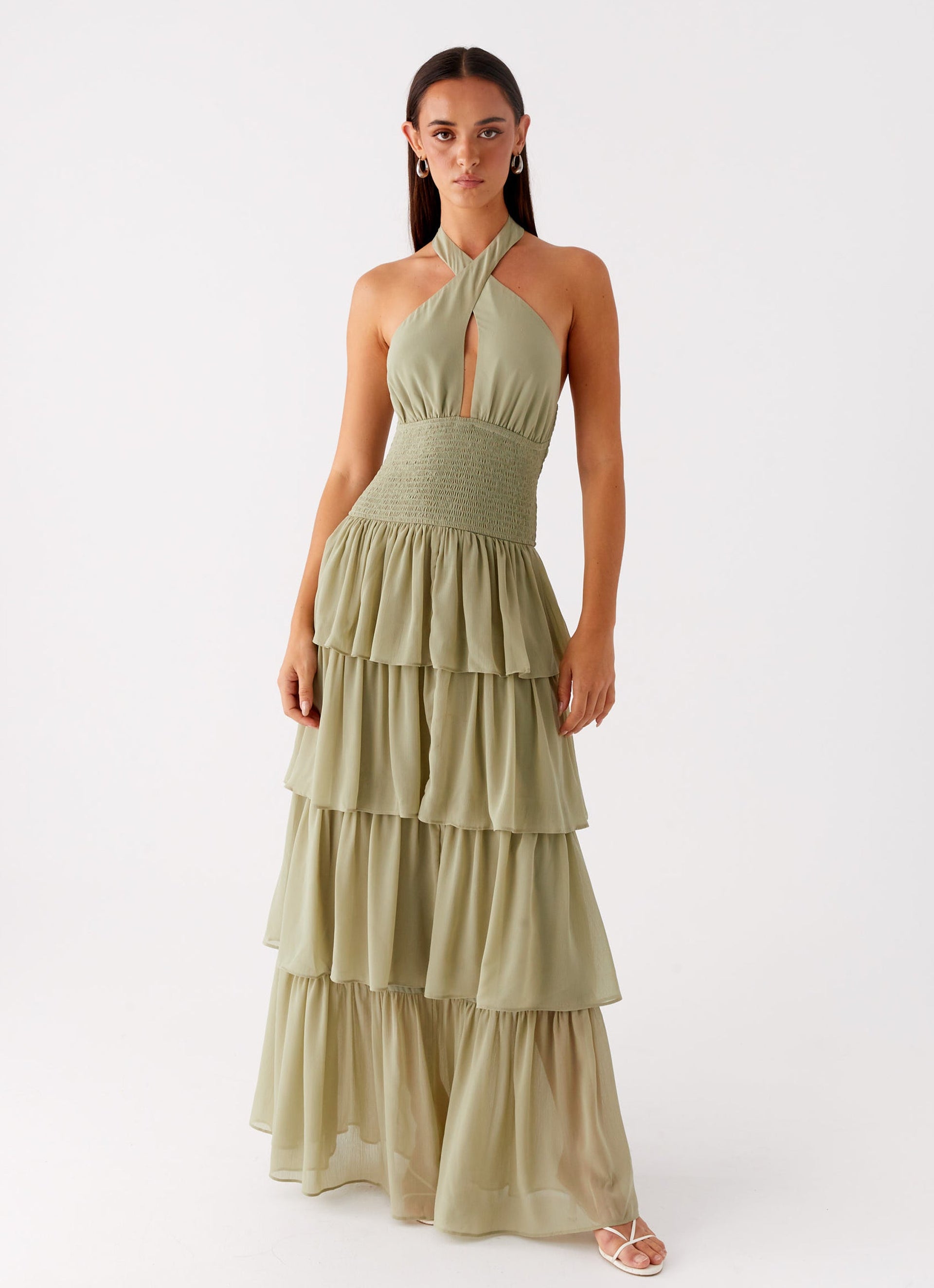 seafoam green bridesmaid dresses Salma Maxi Dress cute spring dresses 74 cm / 29.13 Cult Gaia Lillie Knit Size:UK 6/8