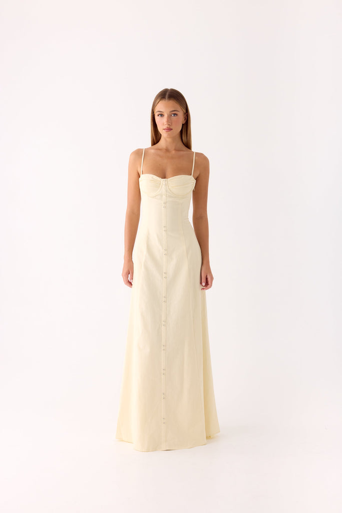 Samah Maxi Dress - Lemon