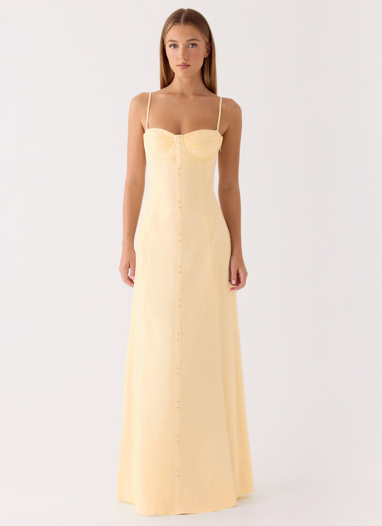 Samah Maxi Dress - Lemon โ Peppermayo US