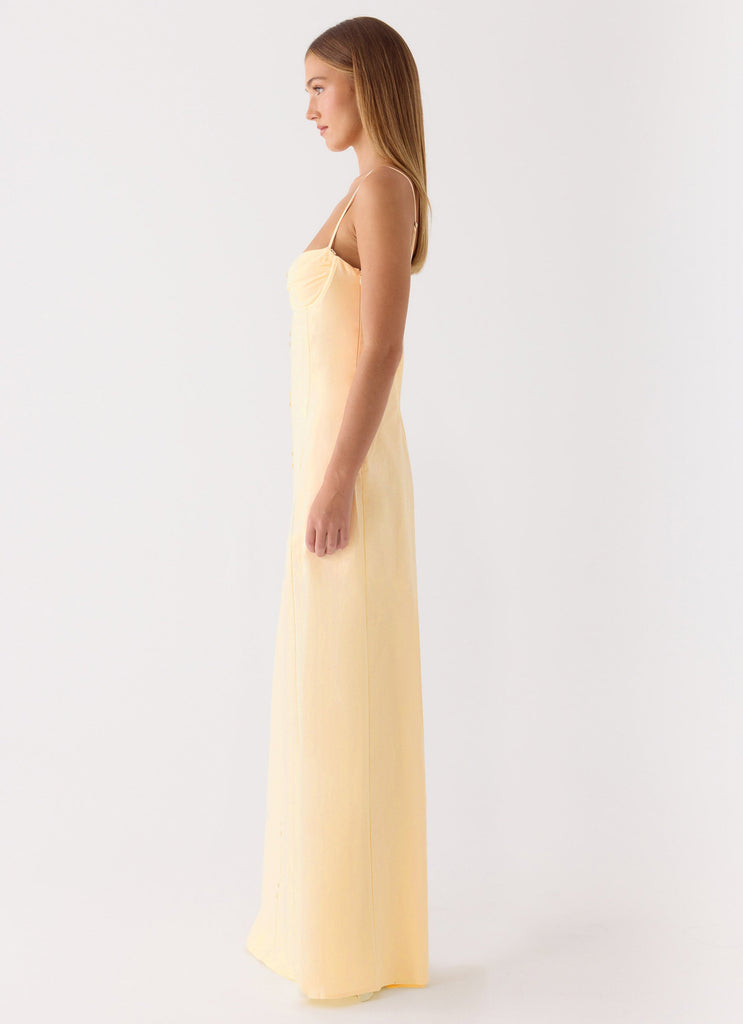 Samah Maxi Dress - Lemon โ Peppermayo US