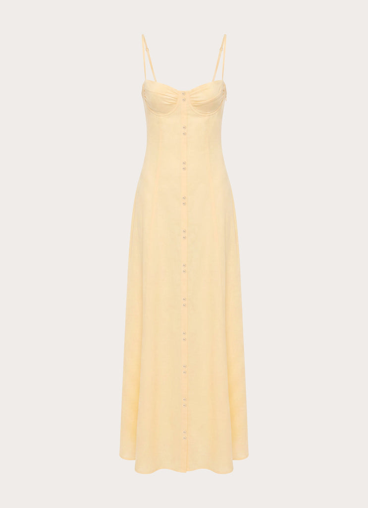 Samah Maxi Dress - Lemon โ Peppermayo US