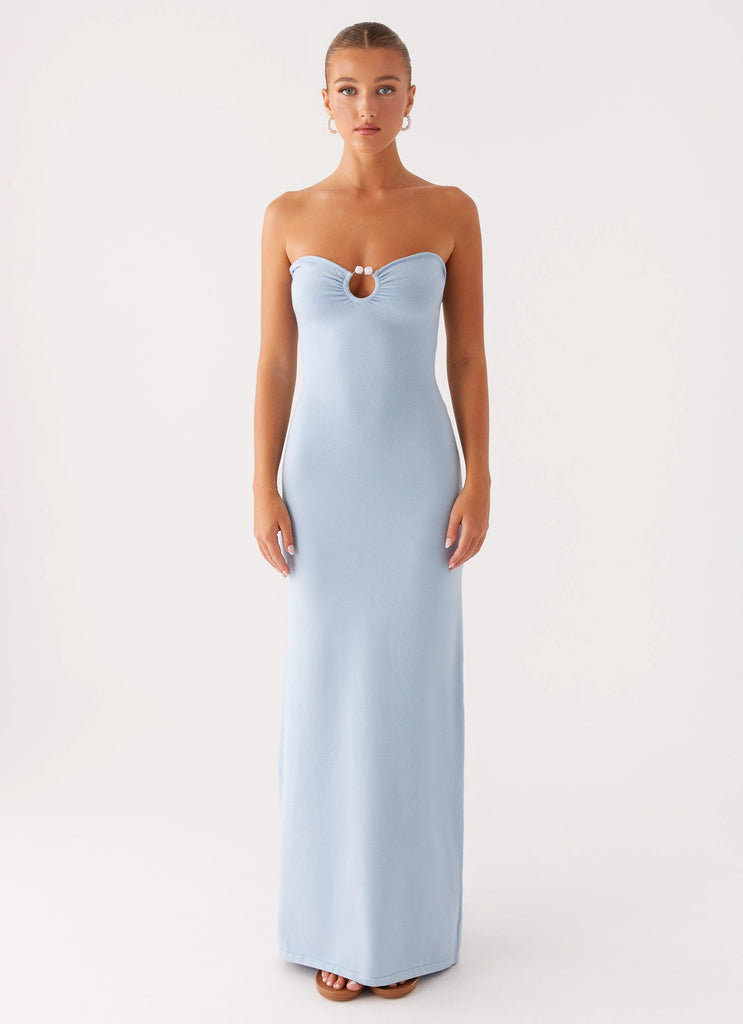 Samson Knit Maxi Dress - Blue Peppermayo US Samson Knit Maxi Dress - Blue Peppermayo US