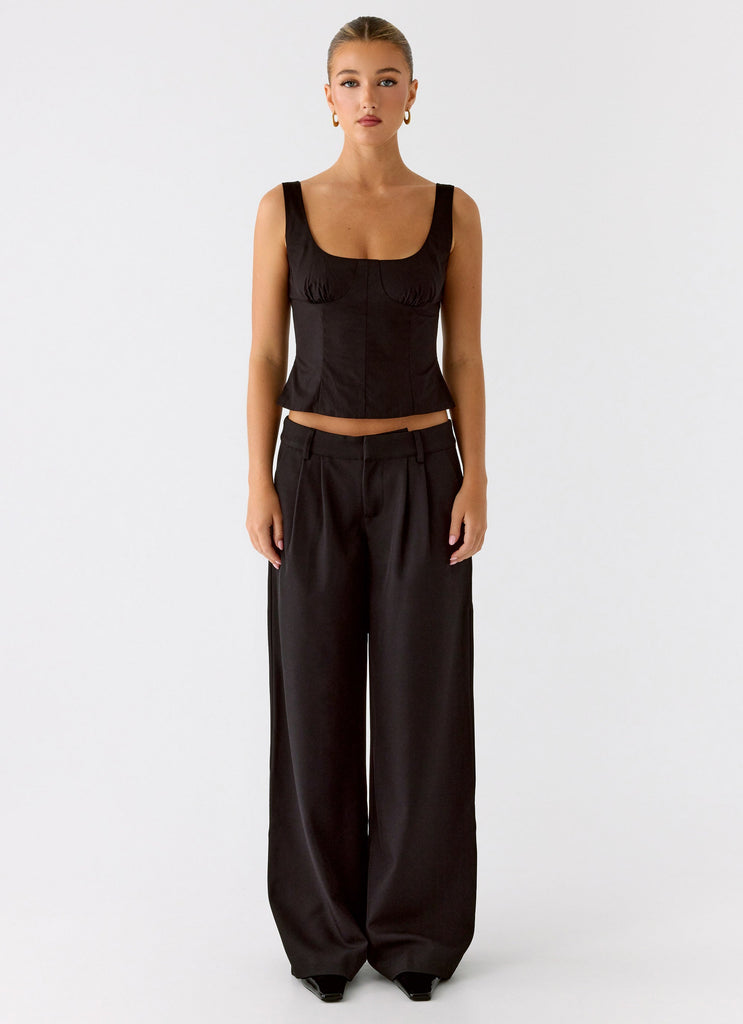 Samuel Low Rise Baggy Pants - Black