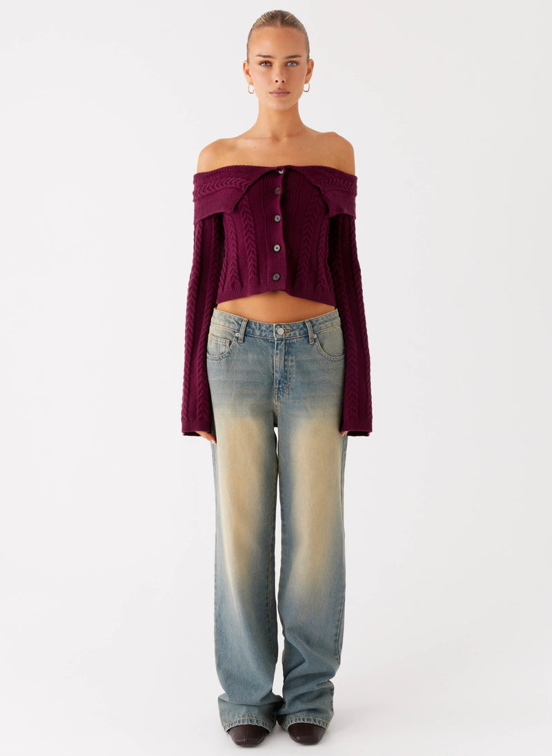 San Diego Straight Leg Denim Jeans - Blue Wash