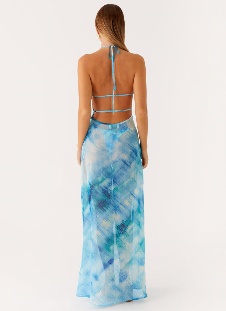 Sandra Maxi Dress - Blue Tie Dye Peppermayo US Sandra Maxi Dress - Blue Tie Dye Peppermayo US