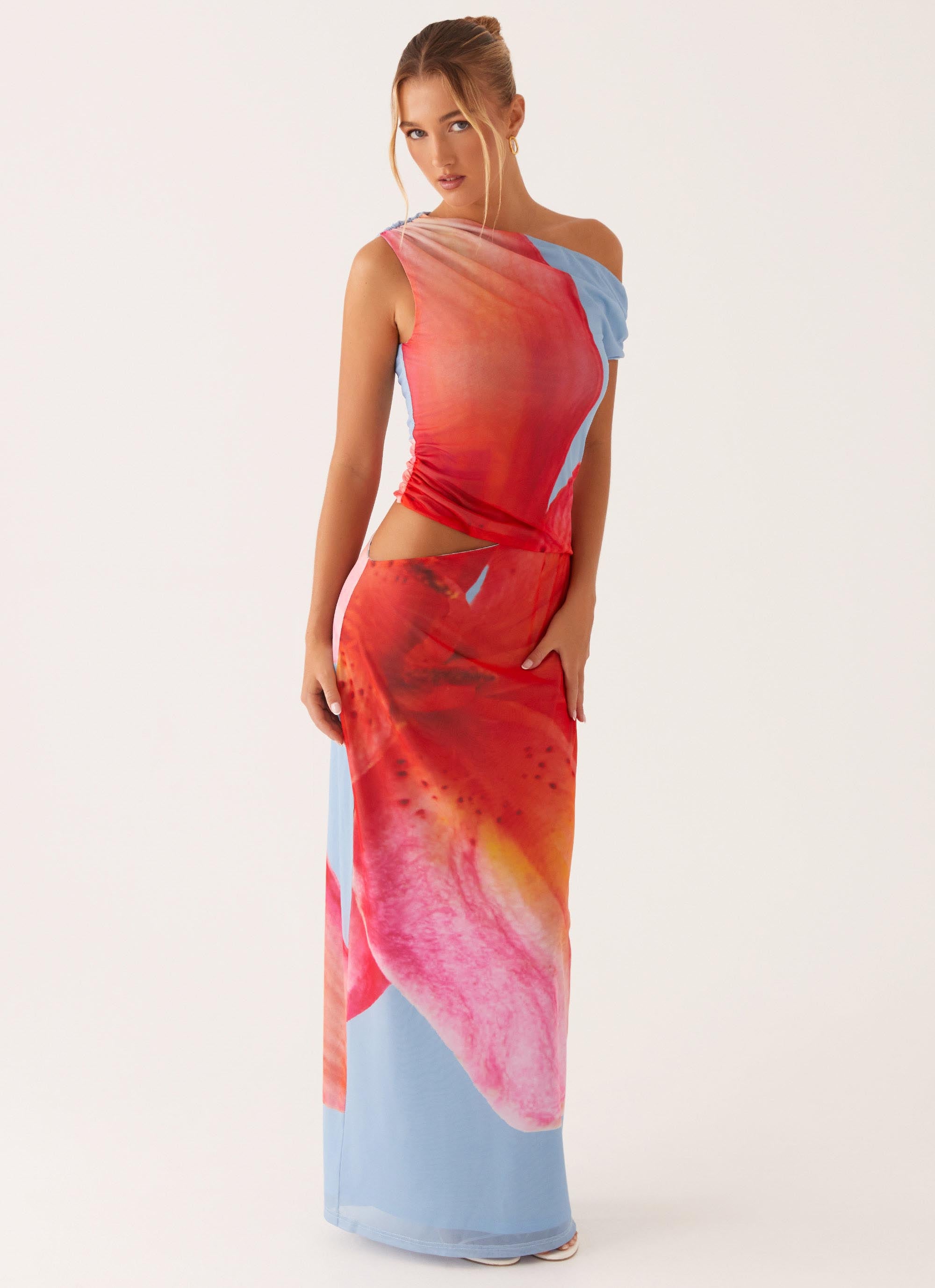 Santa Monica Maxi Dress - Blue Floral Santa Monica Maxi Dress - Blue Floral