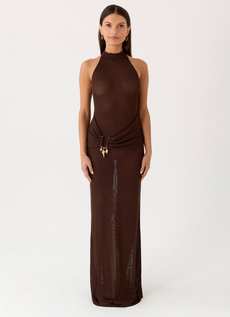 Saoirse Knit Maxi Dress - Chocolate Chocolate / M Saoirse Knit Maxi Dress - Chocolate Chocolate / M