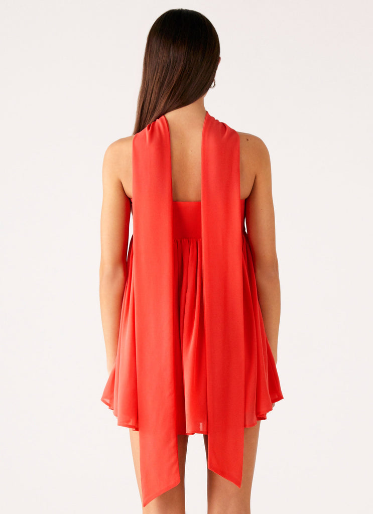 Saturn Mini Dress - Coral Peppermayo US Saturn Mini Dress - Coral Peppermayo US