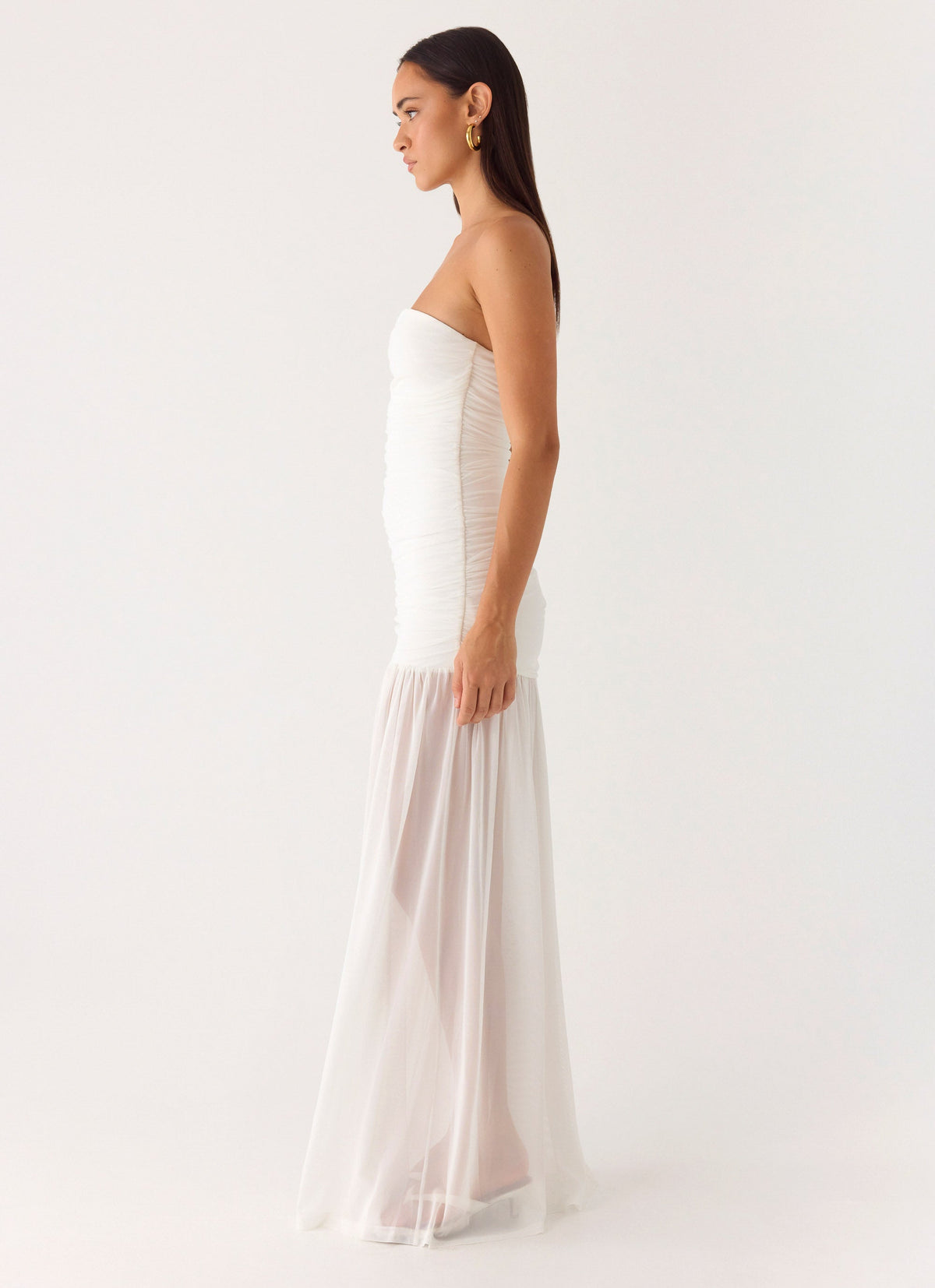 peppermayo white maxi dress Heavenly Linen - Carmel Maxi Dress - White