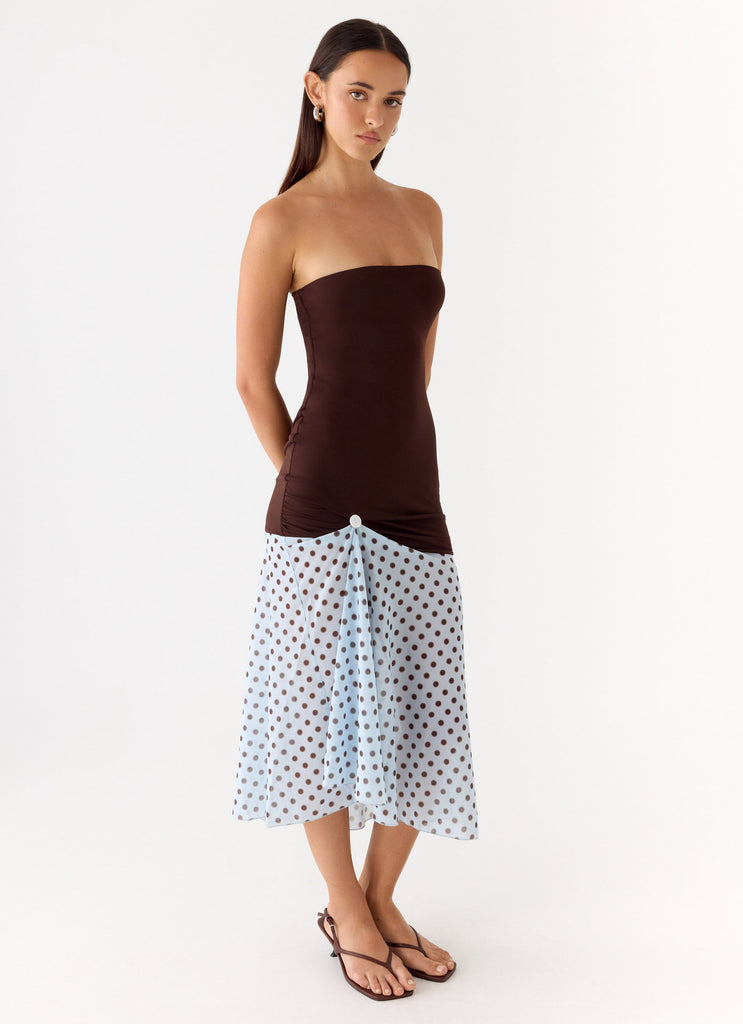 original sin dress midi dress chocolate Original Sin Dress Midi Dress Chocolate