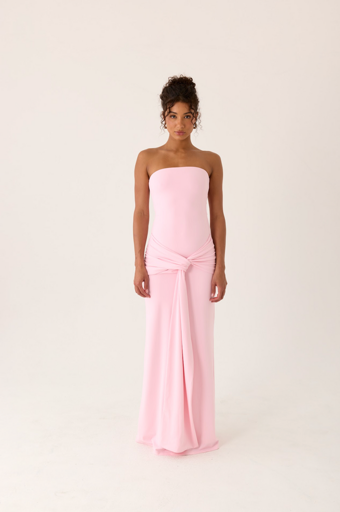 Sandrine Strapless Maxi Dress - Pink