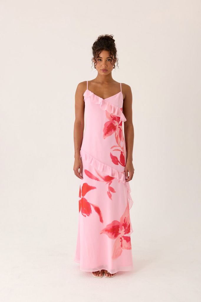 Ayesha Maxi Dress - Pink Petal