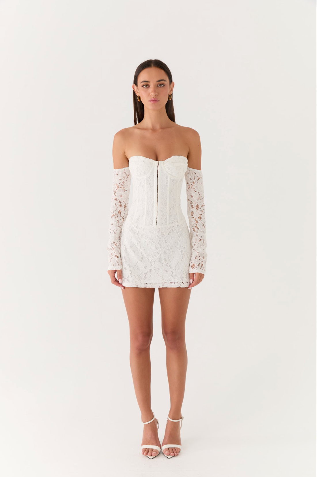 Already Know Lace Long Sleeve Mini Dress