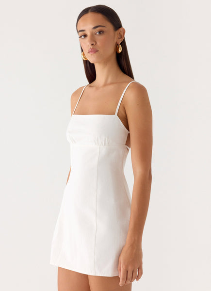 mini white sun dress Sun's Out Mini Dress White - US 14