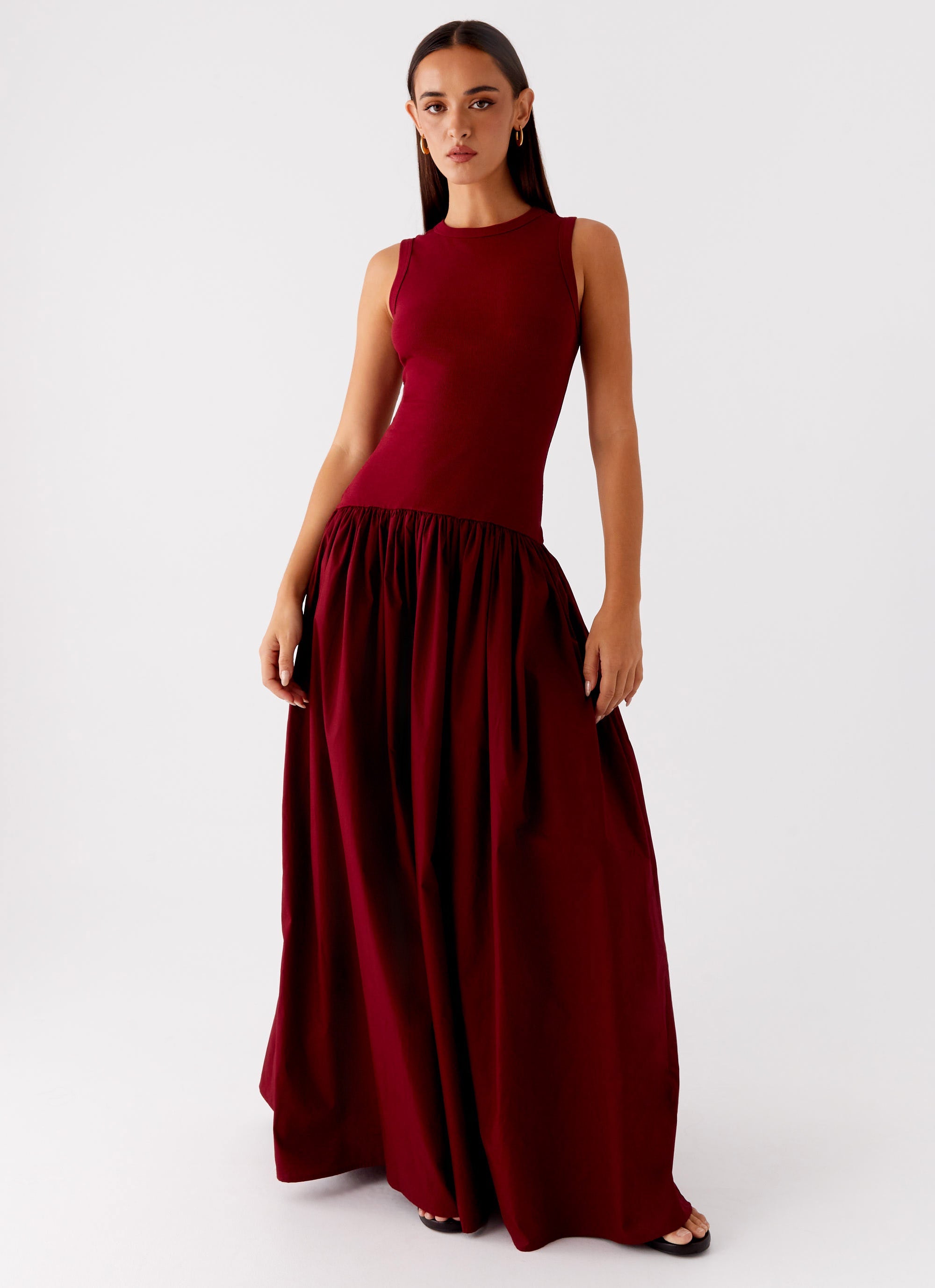 celena maxi dress burgundy burnout | Pink Floral | Womens Burgundy Satin Cowl Neck Draped