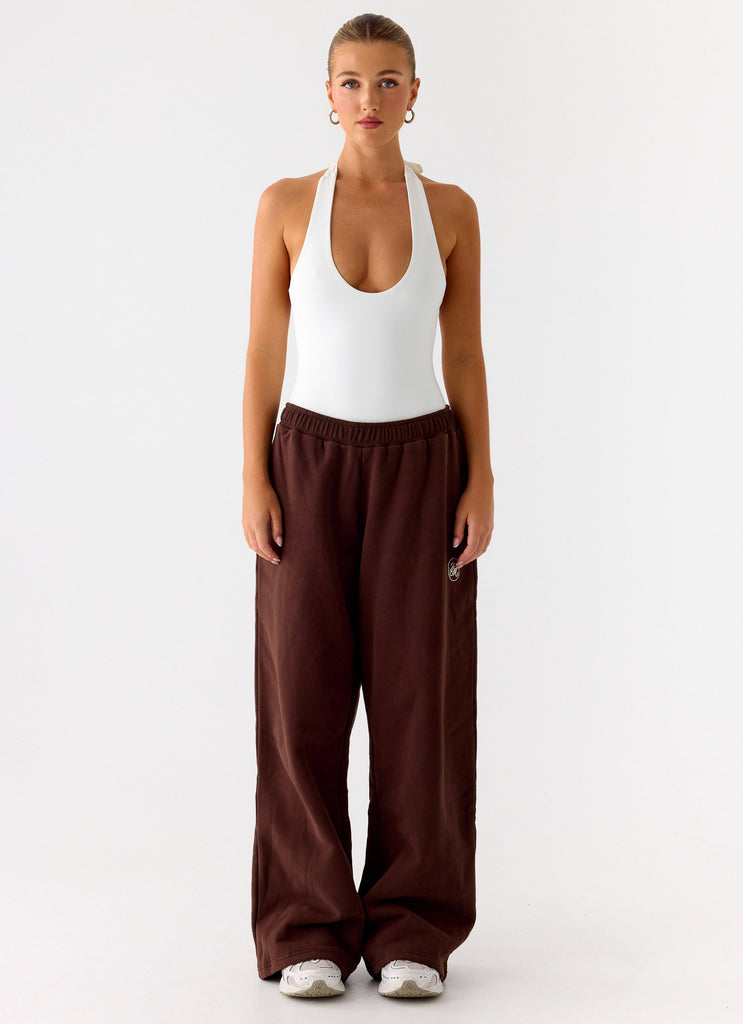 Signature Low Rise Sweatpants - Chocolate