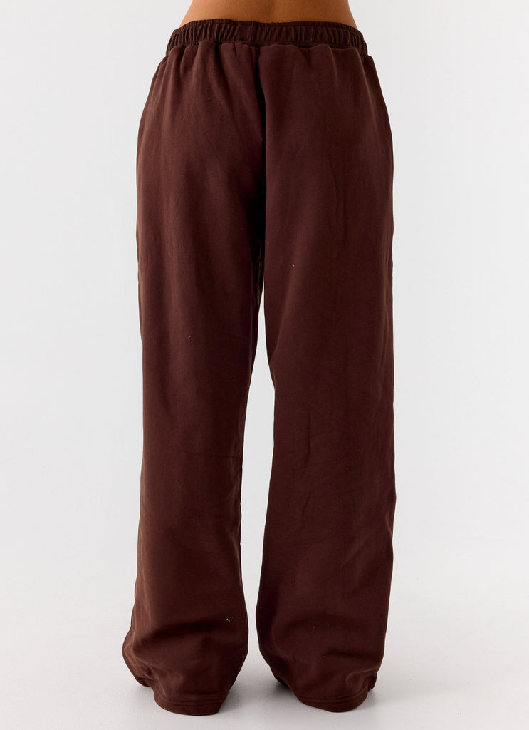 Signature Low Rise Sweatpants - Chocolate