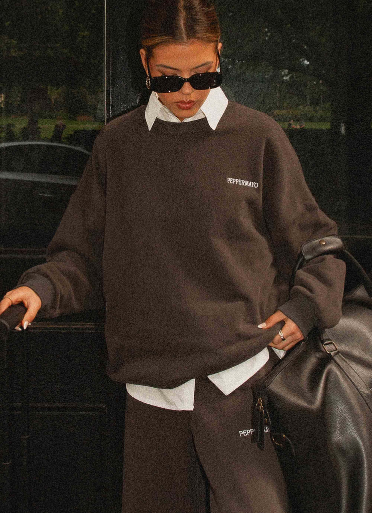 Signature Oversized Sweatshirt - Charcoal