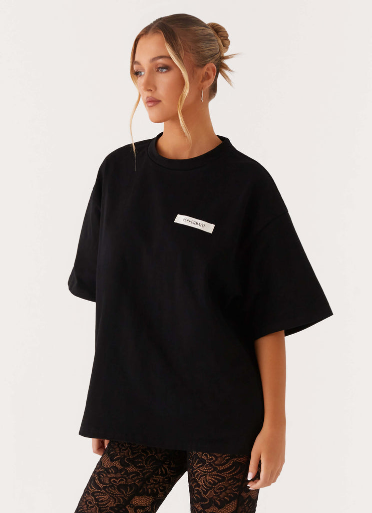 Signature Oversized Tee - Black