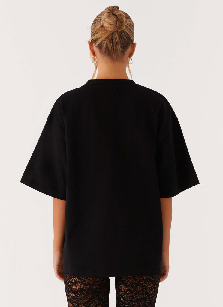 Signature Oversized Tee - Black