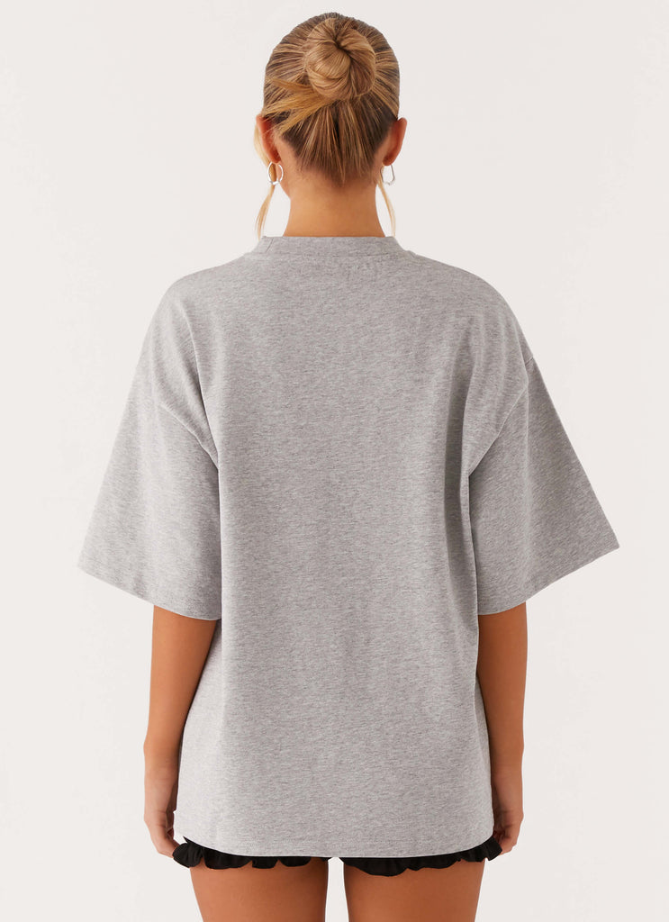 Signature Oversized Tee - Grey