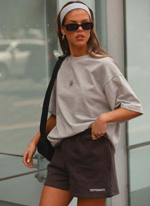 Signature Oversized Tee - Grey