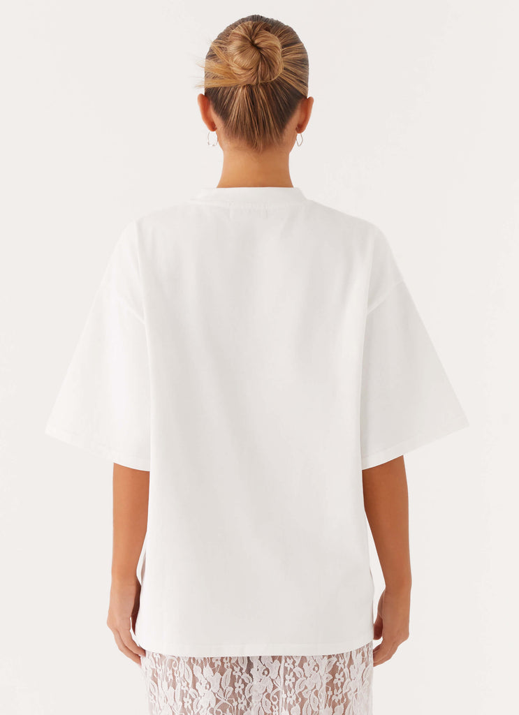 Signature Oversized Tee - White