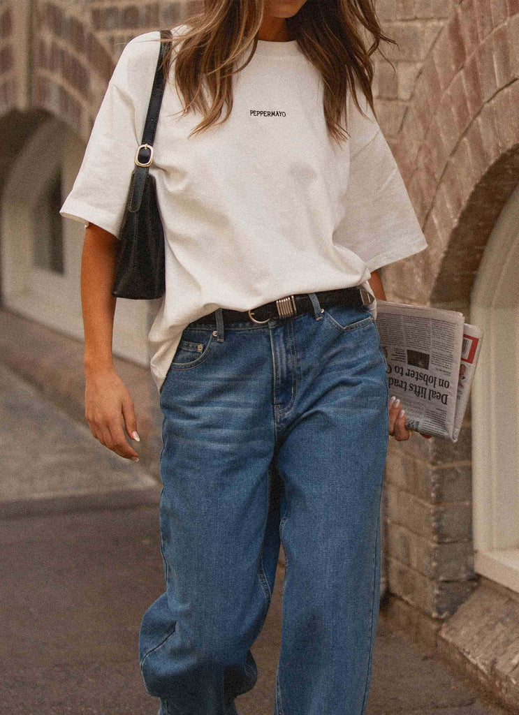 Signature Oversized Tee - White