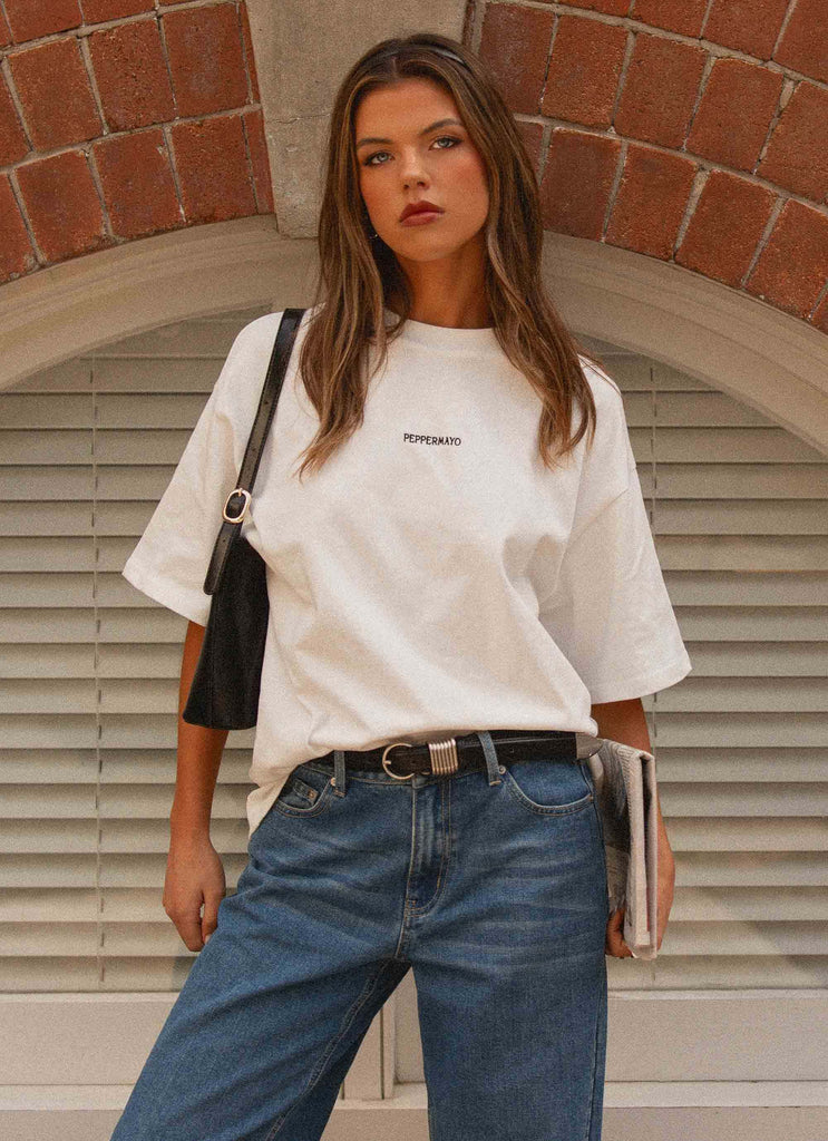 Signature Oversized Tee - White