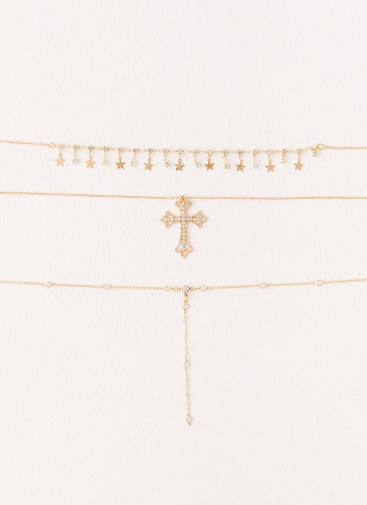 Sinner Multi Necklace - Gold