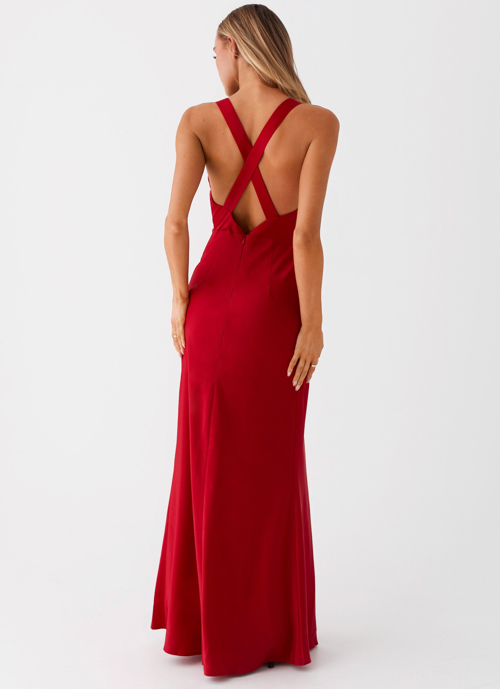 Slyvia Maxi Dress - Red Slyvia Maxi Dress - Red