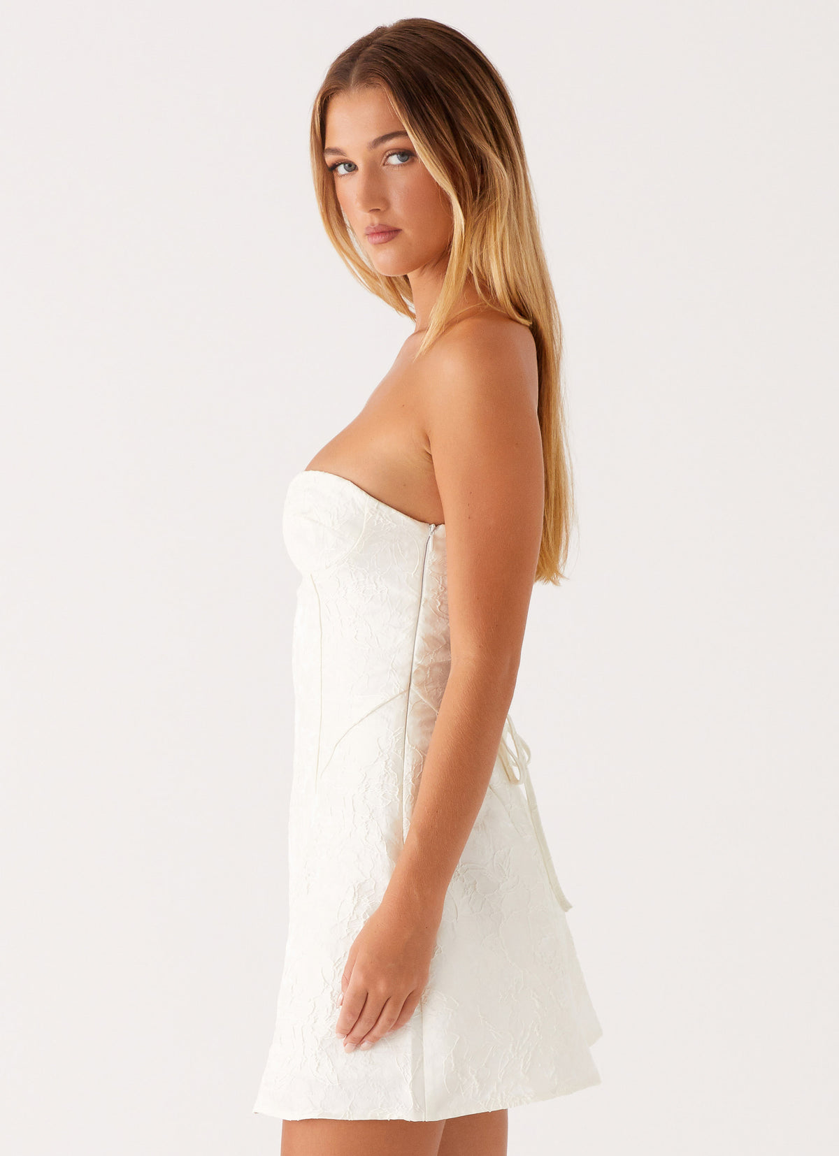 sm white dress Love It Forever Mini - White, Large | Hazel and Olive Crafted in a crisp white color Sleeveless Pleats Body Fit Midi