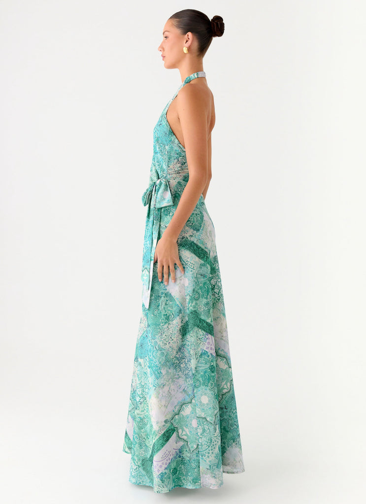 So Chic Maxi Dress - Green Paisley So Chic Maxi Dress - Green Paisley