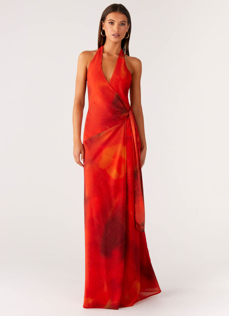 So Chic Maxi Dress - Scarlet Blur Peppermayo US So Chic Maxi Dress - Scarlet Blur Peppermayo US