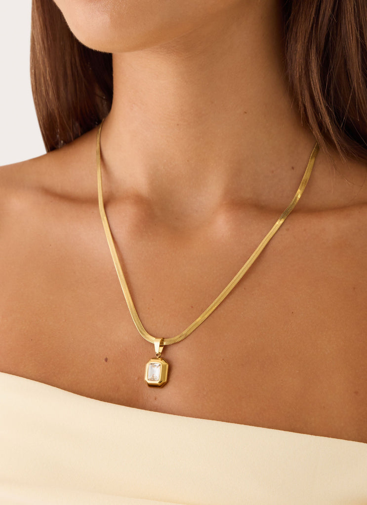 Soiree Charm Necklace - Gold
