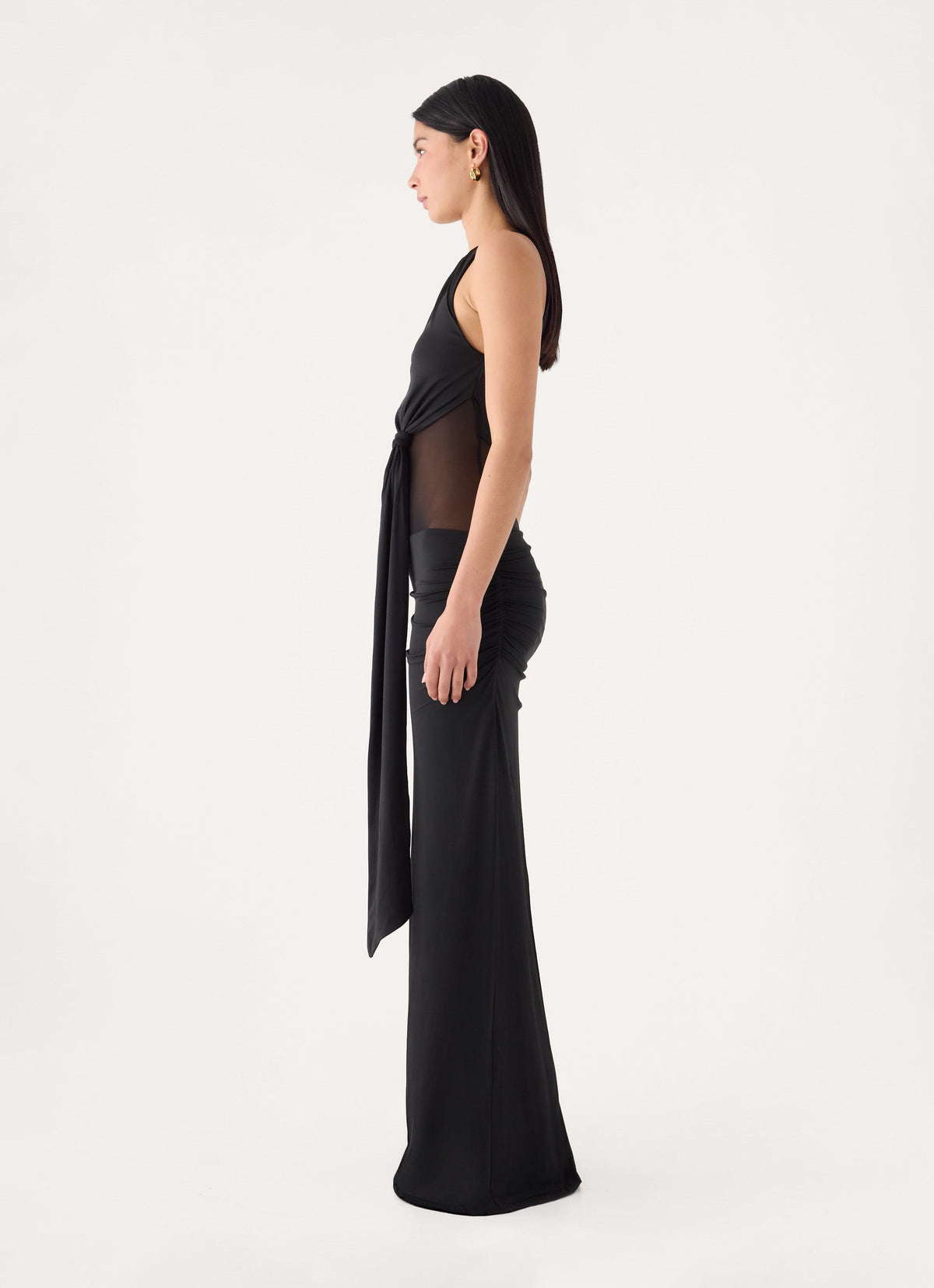 Solaka Sash Maxi Dress - Black