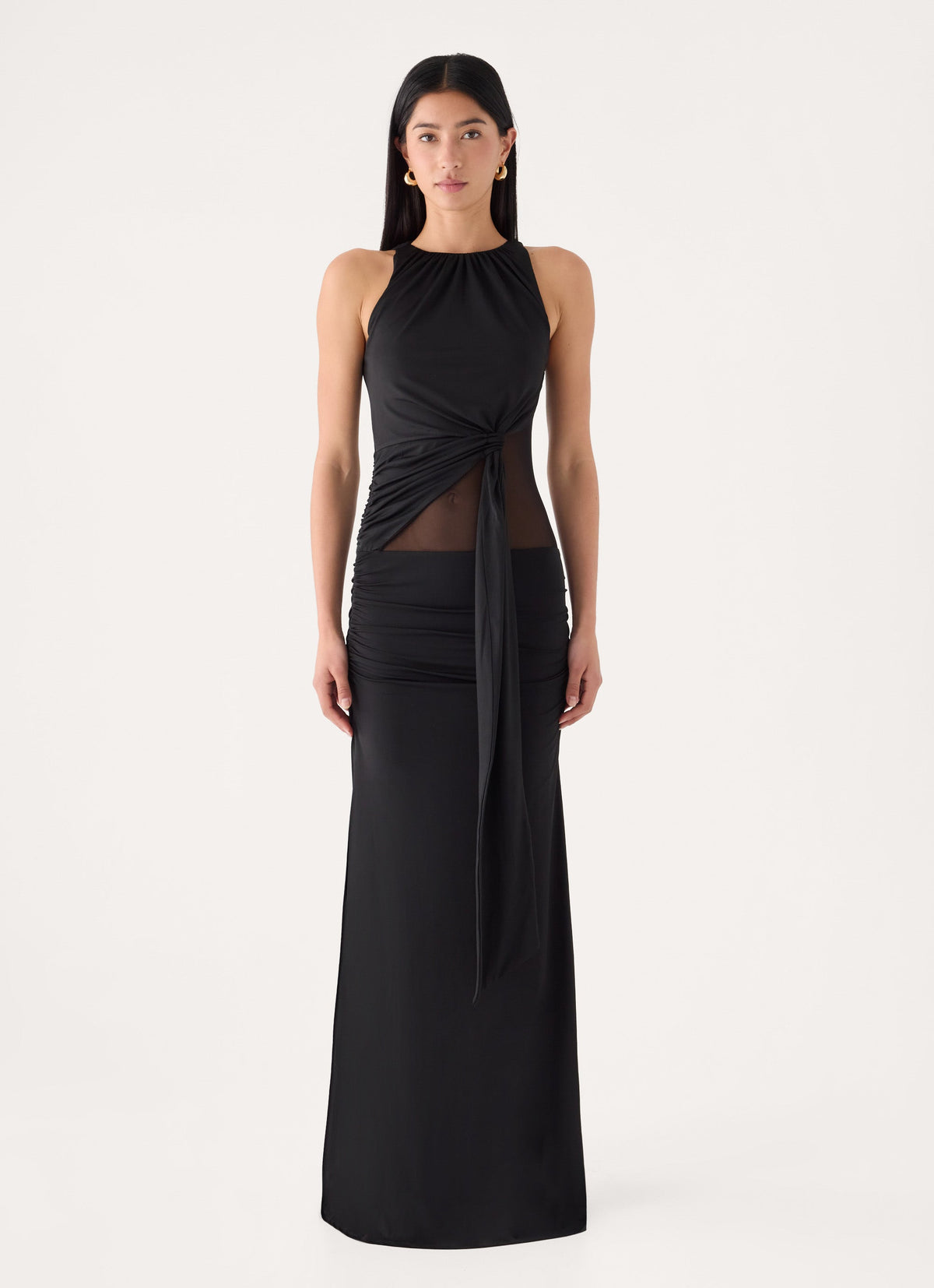 Solaka Sash Maxi Dress - Black