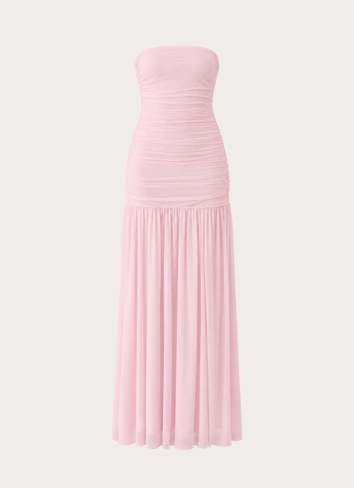 Solea Strapless Maxi Dress - Cotton Candy Pink