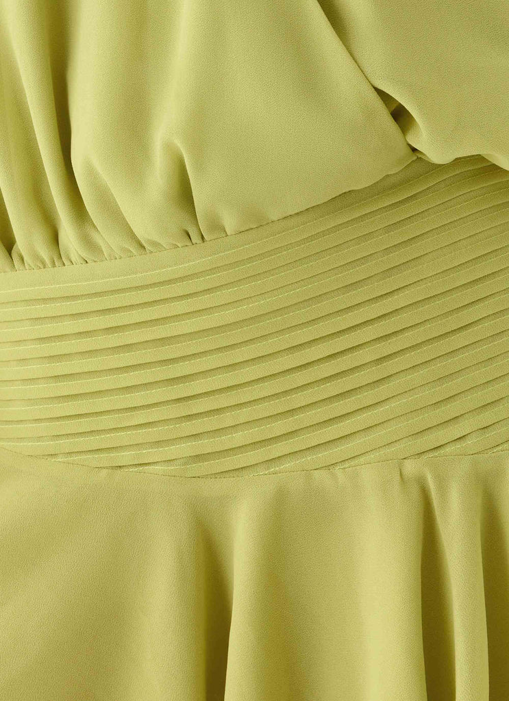 Solo In Soho Mini Dress - Lime Peppermayo US Solo In Soho Mini Dress - Lime Peppermayo US
