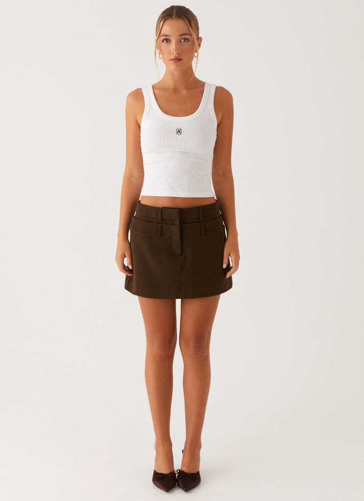 Solstice Mini Skirt - Khaki