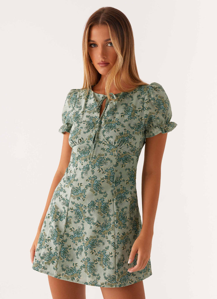 Someday Mini Dress - Cloud Nine Floral Peppermayo US Someday Mini Dress - Cloud Nine Floral Peppermayo US