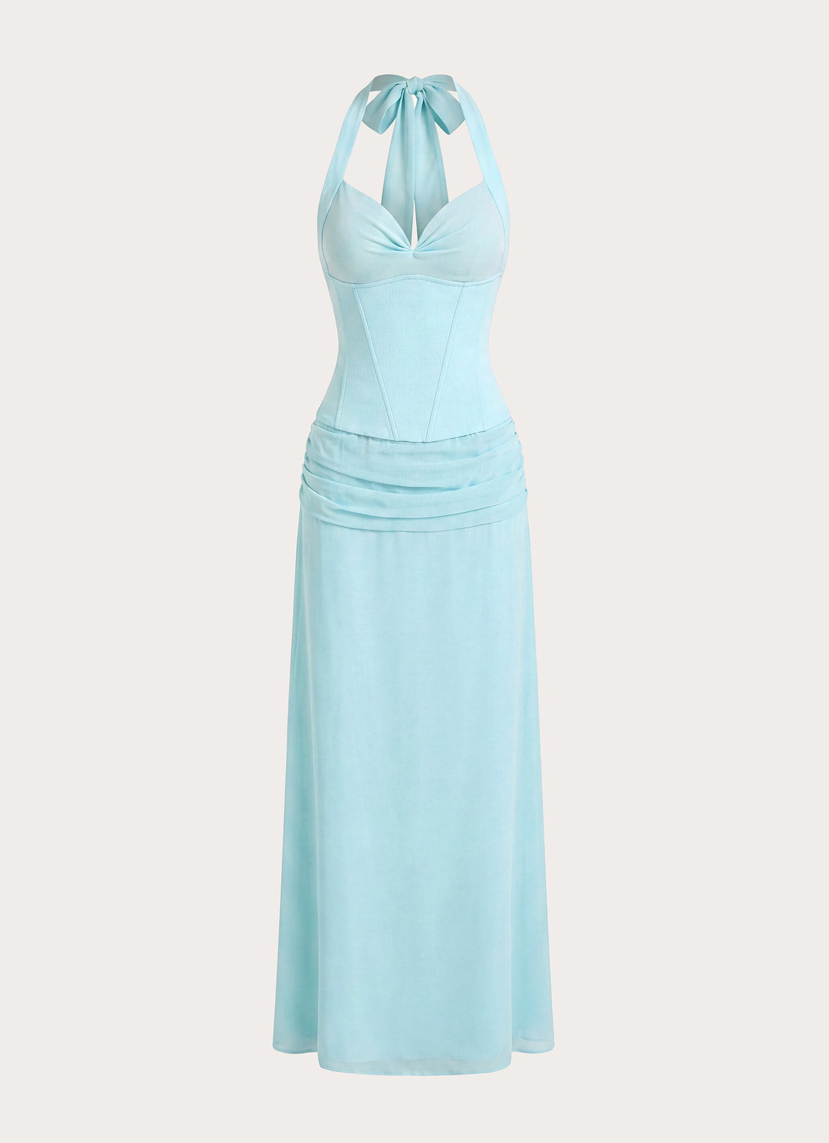 Soneva Corset Maxi Dress - Aqua