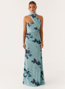Songbird Maxi Dress - Blue Black Floral Peppermayo US Songbird Maxi Dress - Blue Black Floral Peppermayo US