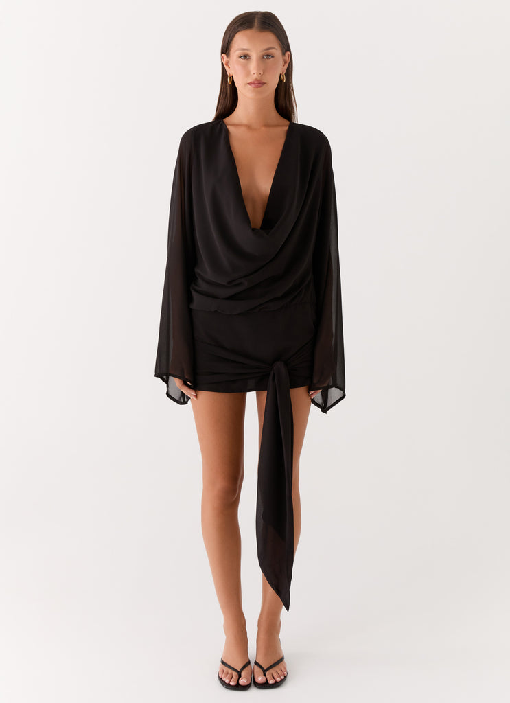 Sorrel Long Sleeve Mini Dress - Black Black / US 4 Sorrel Long Sleeve Mini Dress - Black Black / US 4