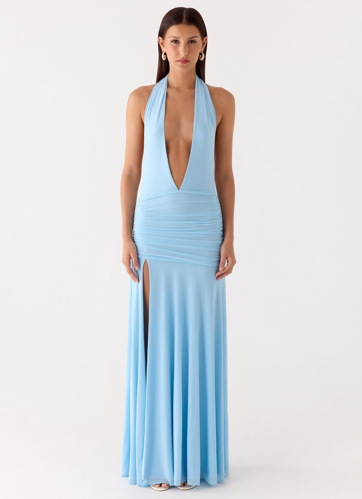 Sorrento Sunsets Maxi Dress - Ice Blue