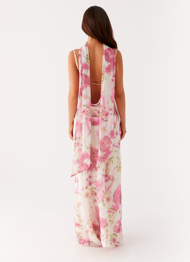 Spencer Maxi Dress - Ivory Floral Print