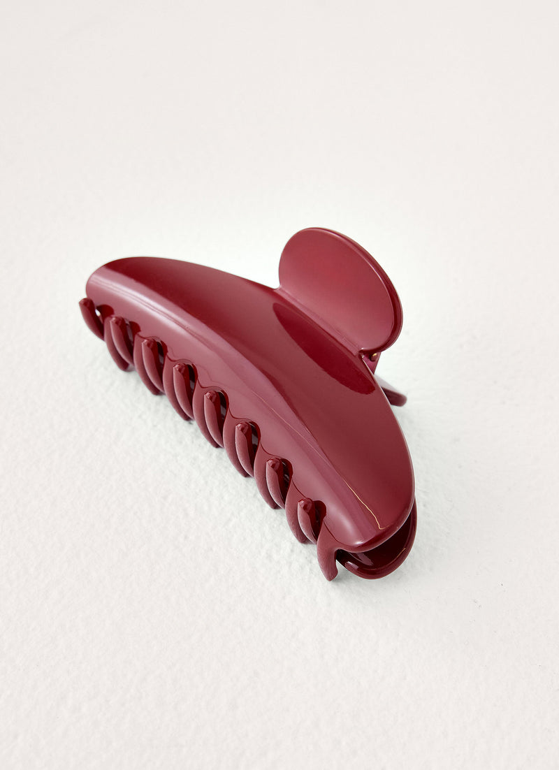 Sporty Chic Claw Clip - RED